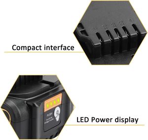 20V 5.0AH 6.0AH 파워툴 리튬 이온 배터리 팩 교체용 배터리 DCB200 DCB102 DCB107 DCB115 DCB118 무선 전동 공구 - Product Image 2