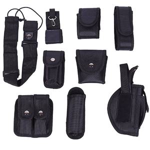 <b>Black</b> Security Duty Belt Outdoor Training Nylon Belt Bag Multifunctional Tactical <b>Combat</b> Belts with Pocket - Product Image 3