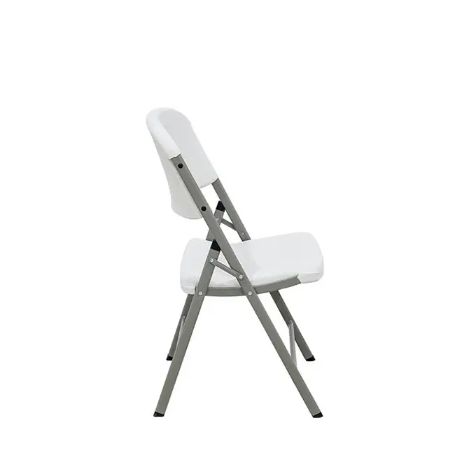 كرسي بلاستيكي محمول بتوريد من المصنع، كراسي بيضاء بلاستيكية داخلية ذات تصميم حديث قابلة للطي