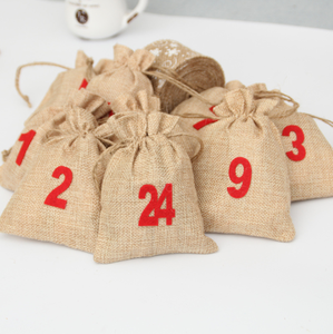 Articoli per decorazioni natalizie ornamenti natalizi calzini ghirlanda calendario borse 24 In 1 set - Product Image 2