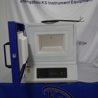 Laboratory Mini Muffle Furnace 1200 Degree Electric Box Furnace 100*100*100mm Chamber for Sintering Ashing Test