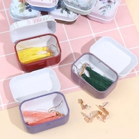 Petits petits objets de collection décoratifs imprimés sur mesure, mini boîtes à bonbons vintage en métal résistantes aux enfants, emballage