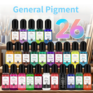 สีเรซิ่นอินทรีย์เกรดอุตสาหกรรม 30 สี โปร่งแสง สีเข้มข้นมาก 10 มล. สำหรับทำเครื่องประดับ DIY และเคลือบสี - Product Image 3