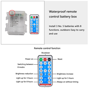 Twinklight Giáng Sinh Năng Lượng Mặt Trời Không Thấm Nước Cây Cọ LED Ánh Sáng Cá Net Cổ Tích Đèn Dây Mặt Dây Lưới Ánh Sáng Ngoài Trời - Product Image 6