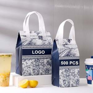 Wholesale Disposable Nonwoven Aluminum Ice Cream <b>Foil</b> Insulation Bag for Takeout Food Beverage Packaging <b>Catering</b> Cake Carrying - Product Image 3