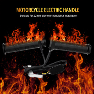 WEST BIKING 12V caoutchouc chaud poignées chauffantes poignée de moto réglable E-Bike poignée <span class=keywords><strong>chauffante</strong></span> poignée accessoires de moto - Product Image 4