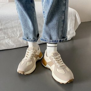 New Spring Versatile Leisure Thick Bottom Small Waist High-end Running Walking <strong>Shoes</strong> With Rubber Outsole - Product Image 4
