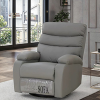 Haute qualité moderne en cuir véritable rembourrage cadre en métal relaxant manuel ascenseur fauteuil inclinable canapé pour salon chambre