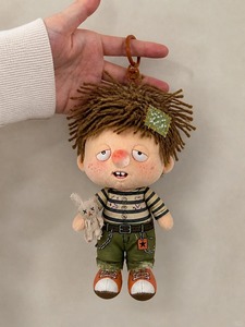 Porte-clés en peluche anime personnalisé esthétique, personnage de <span class=keywords><strong>ninja</strong></span>, pour collectionneurs Kidult, certifié CE EN71 - Product Image 3