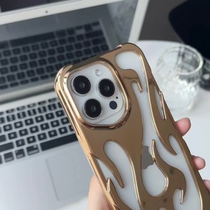 <span class=keywords><strong>Fancy</strong></span> Ins thiết kế Bumper bảo vệ điện thoại di động trường hợp 3D Ngọn lửa mô hình chống mùa thu điện thoại trường hợp đối với <span class=keywords><strong>iPhone</strong></span> 13/14/15 Pro Max - Product Image 5