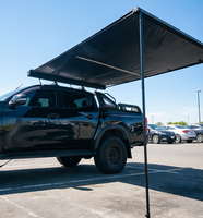 Auvent de camping extérieur rétractable pour voiture, abri solaire, tente, auvent de SUV avec éclairage LED intégré, support de toit rétractable