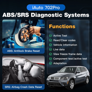 เครื่องมือวินิจฉัยรถยนต์ IAuto702บริการหลากหลายแอปพลิเคชัน IAuto702Pro มีฟังก์ชัน FD ควบคุมสองทิศทาง - Product Image 5