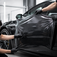 Film de protection PPF en TPU aliphatique de la série Laser Black Crystal, auto-réparant, anti-jaunissement, hydrophobe, pour covering de véhicules, vente en gros, PPF à changement de couleur