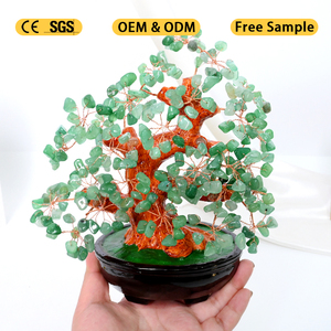 Handmade Natural Crystal Money <b>Tree</b> Gemstone Chips Bonsai <b>Tree</b> for Fengshui Decoration - Product Image 2