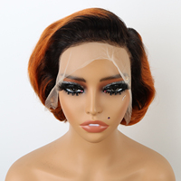 Perruque Courte Cheveux Humains Glueless Coupe Pixie Lace Frontale 13x4 pour Femme – Fournisseur en Gros