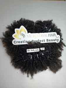 Trame de cheveux humains bouclés afro crépus à double tirage cambodgien 100% de qualité supérieure pour la fabrication de salons et de perruques - Product Image 2