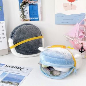Porte-monnaie en peluche pour enfants, motif animal, petit sac à monnaie souple avec fermeture éclair, porte-clés personnalisé pour filles et garçons, cadeau mignon, petit sac - Product Image 5