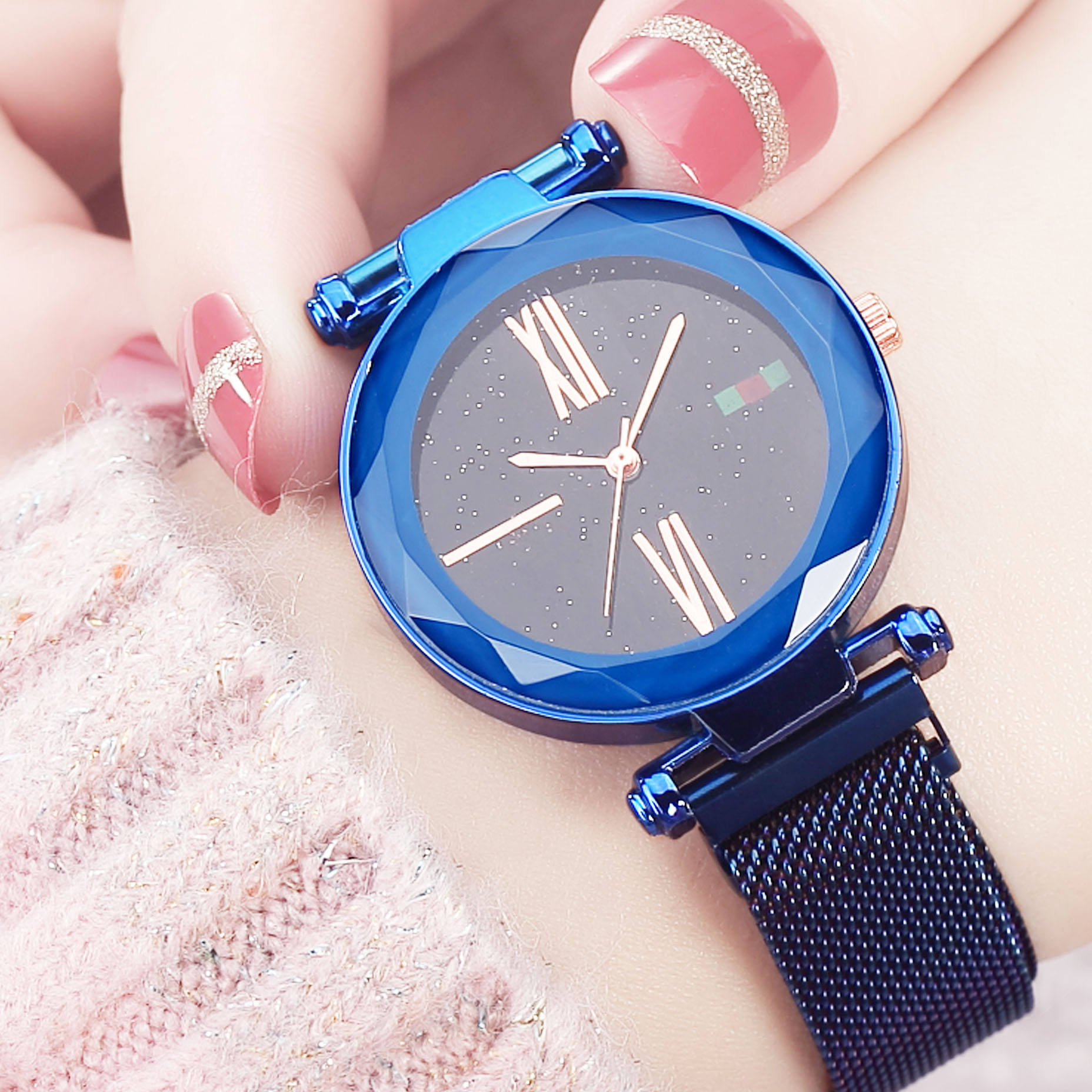 Alibaba Starry Sky Watch With Magnetic Strap Luxury Women's