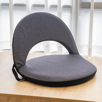 Coussin de chaise de plage pliable portable Hangrui avec support dorsal, léger et facile à transporter pour le camping, la terrasse et l'utilisation au stade
