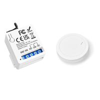 Interruptor de Control Remoto Inalámbrico Universal de 433 Mhz, Relé de CC de 12 V y 10 A, Mini Transmisor RF Redondo, para Luz/Puerta de Garaje/Cerradura Electrónica