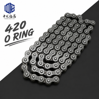 Rantai Timing Motor O Ring 420 Sealed 15.6KN Pitch 12.7mm untuk Yamaha CG125 CG150 KTM Honda Engine Timing Kit