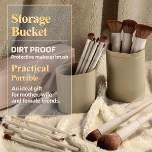 BS-MALL Set di 18 Pennelli da Trucco Premium Sintetici per Fondotinta, Contouring, Blush, Ombretto e Sfumatura con Custodia - Product Image 3