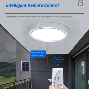 Extérieur et intérieur ip65 étanche 60w 120w 200w 300w 400w plafonnier led solaire rond - Product Image 6