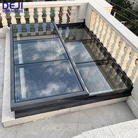 Fenêtre de toit automatique en aluminium sur mesure avec vitrage, fenêtre de toit artificielle pour la maison