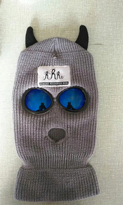 Violet Bébé Ghoul Brodé Balaclava <span class=keywords><strong>Masque</strong></span> de <span class=keywords><strong>Ski</strong></span> avec Diable Cornes - Product Image 5