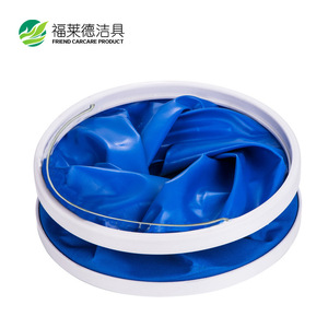 Seau pliable Frieder de 9, 11 et 13 litres, pliable et portable, pour le lavage de voiture, la pêche en plein air, l'utilisation domestique, bleu - Product Image 4