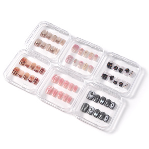 Boîte de rangement vide pour faux ongles à presser, anti-poussière, transparente en acrylique, présentoirs organisateurs de faux ongles, vente en gros - Product Image 5