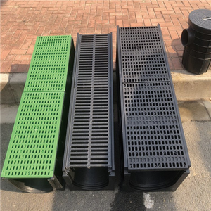 Système de drainage de pluie pour <span class=keywords><strong>caniveau</strong></span> de jardin, <span class=keywords><strong>grille</strong></span> de profil en acier inoxydable pour extérieur, couverture de canal de drainage en plastique résistant à l'eau - Product Image 5