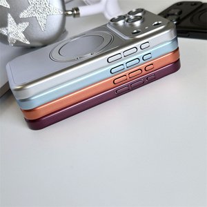 เคสโทรศัพท์แบบแม่เหล็กสำหรับ iPhone 18 17 16 15 14 Pro Max รุ่นดั้งเดิม พร้อมขาตั้งแบบฝ้า ป้องกันกล้อง ฝาหลังแบบกระจก - Product Image 5