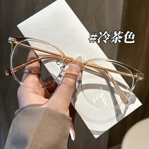 Monturas de gafas ópticas redondas Danyang para mujer 8145, montura completa de acrílico con protección contra la luz azul. - Product Image 3