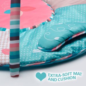 Colchoneta lavable para jugar al gimnasio, colchoneta grande con sonajeros suaves para colgar, teclado, Piano, centro de actividades musicales - Product Image 6
