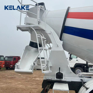 Camion malaxeur à béton KELAKE, capacité de 7 mètres cubes, blanc, moteur diesel SINOTRUCK, moteur importé, prêt à la livraison - Product Image 6