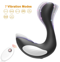 Intelligenter Walflossen-Prostatamassager mit Kabelloser Fernbedienung Ergonomischer Silikon-Analvibrator P-Punkt-Stimulator Sexspielzeug für Männer