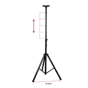 <span class=keywords><strong>Pieds</strong></span> capuchonnés réglables portables pliants Support de scène audio au sol Haut-parleur Long Support de trépied court - Product Image 6