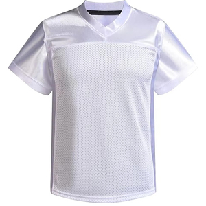 Premium Sportswear Men <b>Mesh</b> American Football Jersey Grey Breathable Teamwear <b>Top</b> Custom Logo OEM Athletic Uniform Wholesale USA - Product Image 1