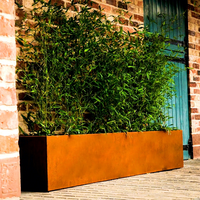 Pots de fleurs de haute qualité, jardinières extérieures, jardinières en acier corten