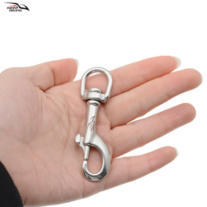 Keep Diving Stainless Steel 75mm Single <b>Hook</b> Spring <b>Clip</b> Diving Equipment BCD Accessory SSA-DT75W - Product Image 3