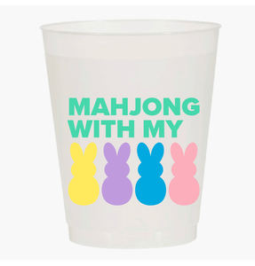 16oz Plastik-Mahjong-Partybecher Frost Flex Cup SilkLetter - Product Image 1