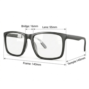 Gafas Cuadradas Anti Luz Azul, Diseño 2026, para Hombre y Mujer, para Estudio, Trabajo Remoto y Uso de Pantalla, Opción TR90 K504-13, Listas para Enviar - Product Image 3