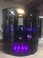 Cabine de douche à vapeur de luxe pour 2 personnes, utilisation domestique, sauna et hammam, grand miroir, pomme de douche en acier inoxydable, salle de hammam