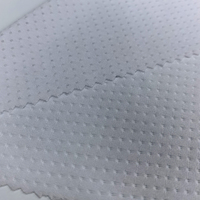 Tissu respirant en maille œil-de-perdrix 90 GSM, 93 % polyester, 7 % élasthanne, jacquard, pour vêtements de sport, vêtements anti-UV