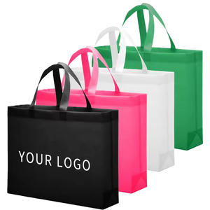 Sac fourre-tout non tissé réutilisable avec logo personnalisé bon marché de grande capacité pour le shopping Sac en <span class=keywords><strong>tissu</strong></span> de transport réutilisable pour salon commercial - Product Image 1