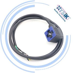 Совместимость с <span class=keywords><strong>OMAL</strong></span> электромагнитный клапан штепсельной вилки со световым индикатором 4-контактный литьем под давлением Кабельный разъем - Product Image 1
