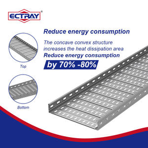 ECTRAY Chemin de câbles à économie d'énergie Chemin de câbles extérieur anti-corrosion robuste Taille personnalisée Chemin de câbles en zinc, aluminium et magnésium - Product Image 2
