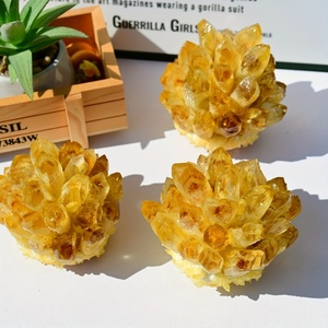 Commercio all'ingrosso del grappolo del <span class=keywords><strong>quarzo</strong></span> <span class=keywords><strong>citrino</strong></span> bello giallo tibetano esemplare curativo originale minerale decorativo per la decorazione della casa - Product Image 4