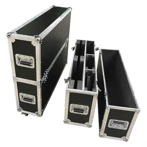 Fabriek Universele 55 60 65 Inch Tv Flightcase Scherm Road Tv Flight Case Aluminium Voor Belasting Led Display Scherm